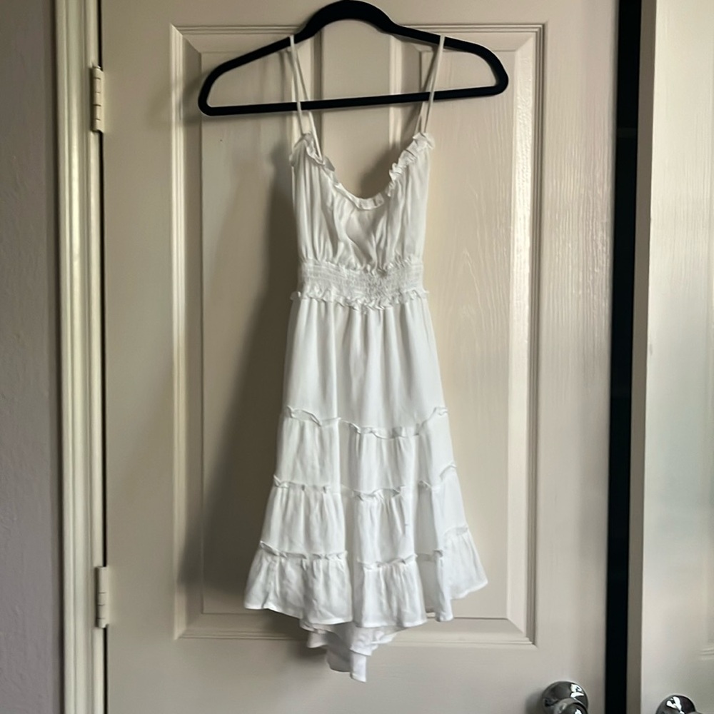white sun dress